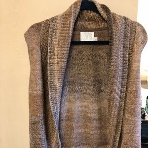 Micheal Stars sleeveless brown cardigan. Size L.